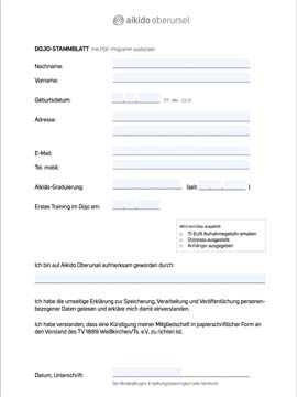 ADO member sheet